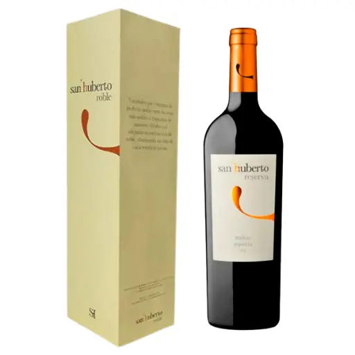 Vino malbec san huberto estuche